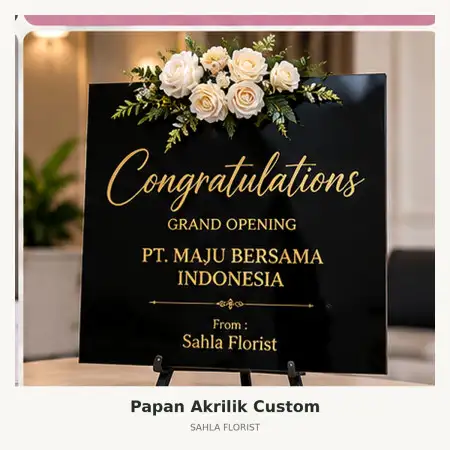 Papan Bunga Akrilik Bojongloa Kaler